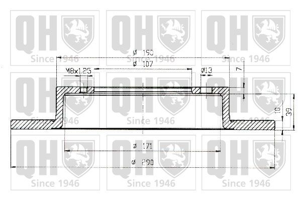 QUINTON HAZELL Тормозной диск BDC3460